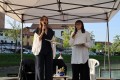 Presenters Giulia and Beatrice of 